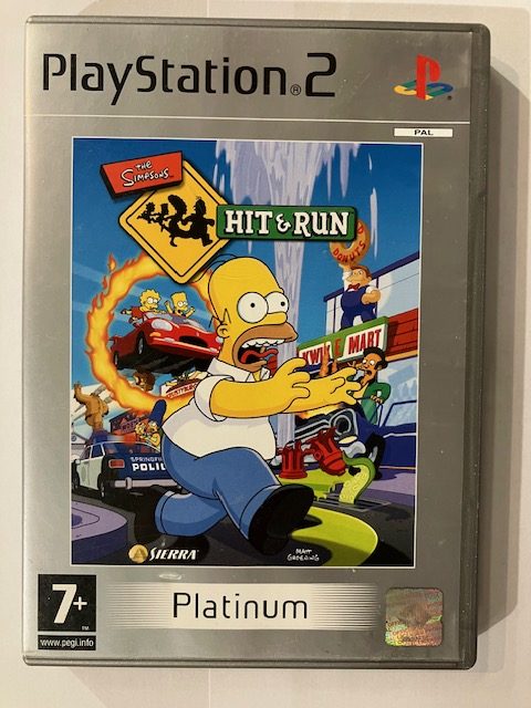 Simpsons: Hit & Run käytetty (PS2) Platinum CIB