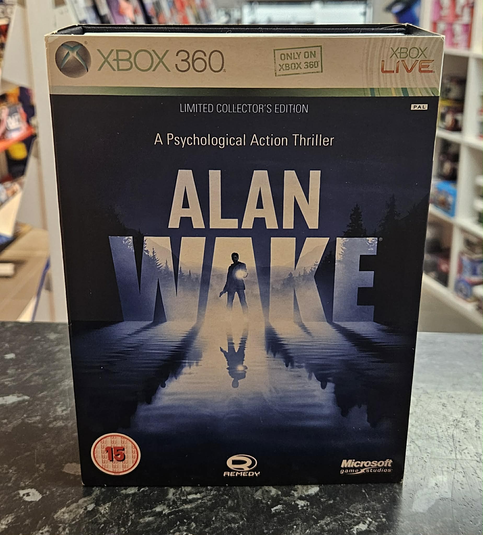 Alan Wake Limited Collector's Edition käytetty (Xbox 360) CIB