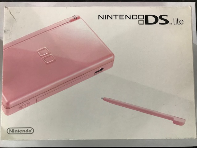 Nintendo DS Lite käytetty vaaleanpunainen (DS) CIB