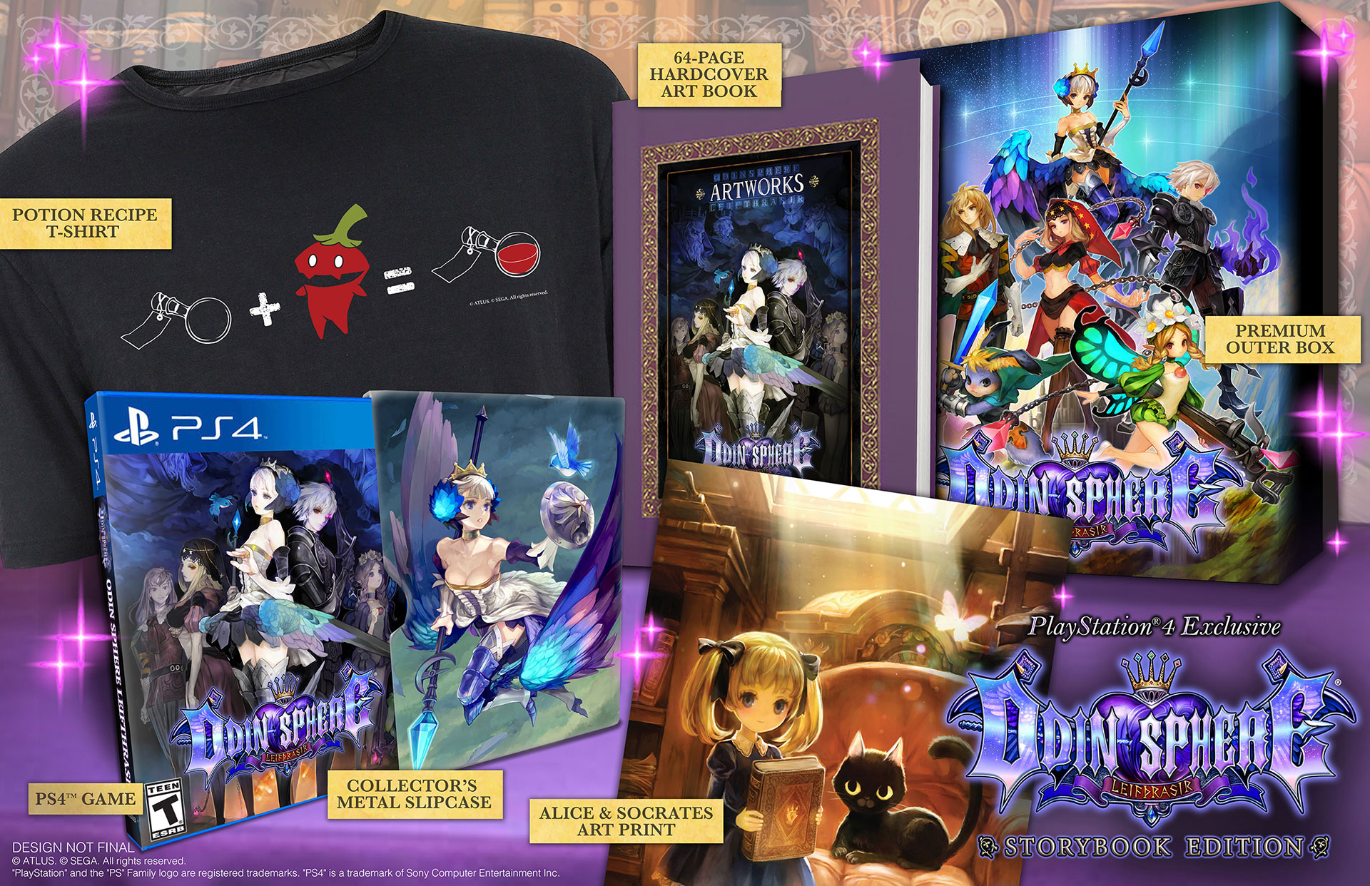 Odin Sphere Leifthrasir - Storybook Edition käytetty (PS4) CIB - Image 2