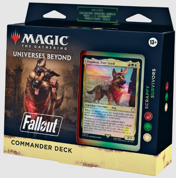 MTG: Universes Beyond – Fallout Commander Deck - Scrappy Survivors (White/Green/Red)