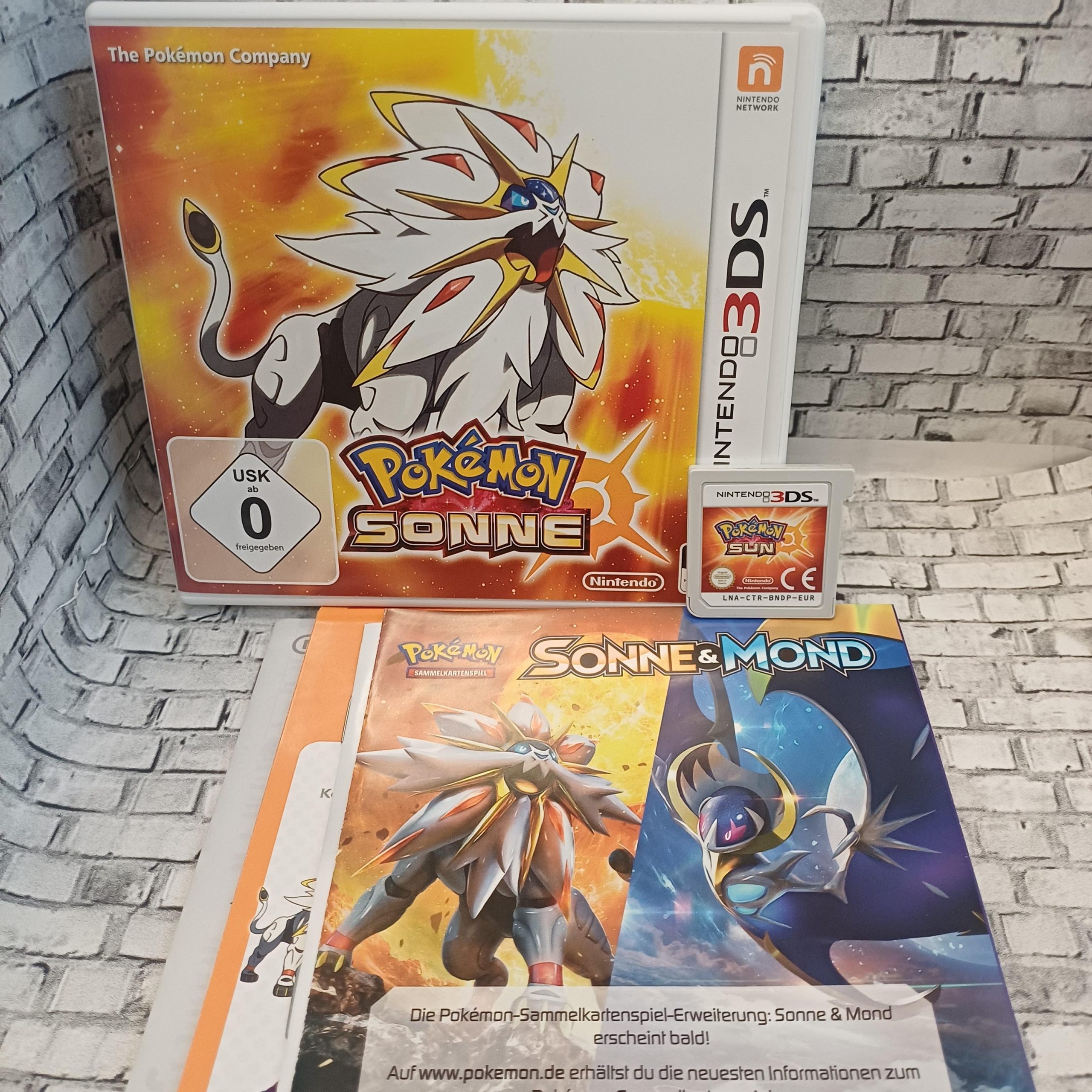 Pokémon Sun käytetty (3DS) CIB Saksa