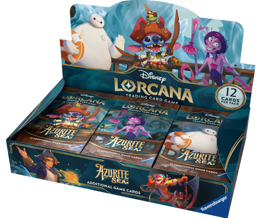 Disney Lorcana: Set 6: Azurite Sea Booster Display Box (24 Boosteria)