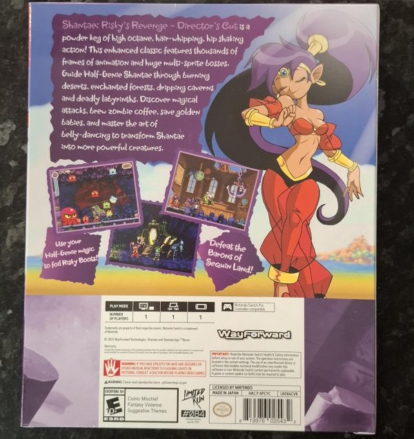 Shantae: Risky's Revenge Director's Cut Collectors Edition (Switch) NIB - Image 2