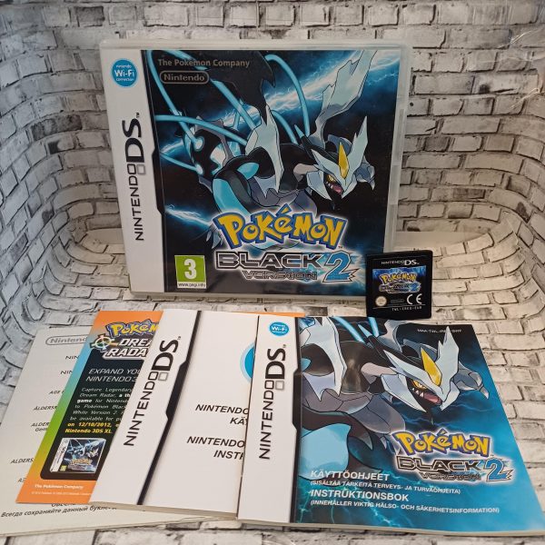 Pokémon Black Version 2 käytetty (DS) CIB