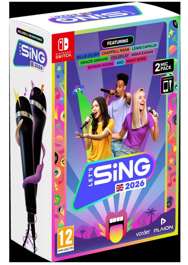 Lets Sing 2026 + 2 Mikrofonia Bundle (Switch)