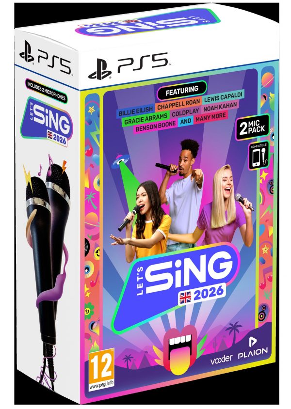 Lets Sing 2026 + 2 Mikrofonia Bundle (PS5)
