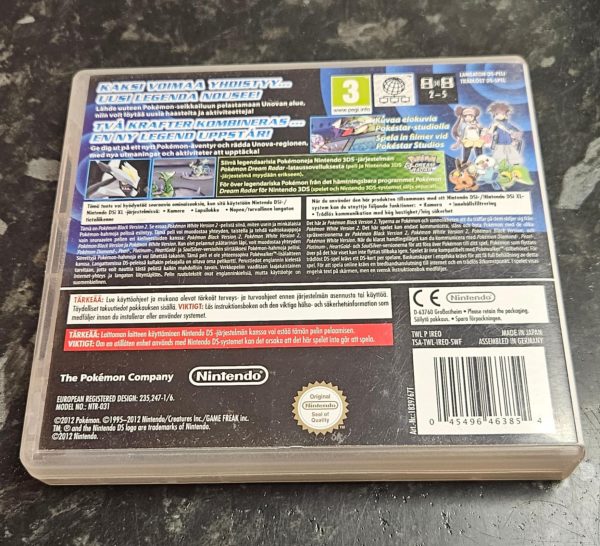 Pokémon Black Version 2 käytetty (DS) Boxed - Image 2