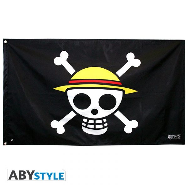 One Piece Seinälippu: "Skull - Luffy"