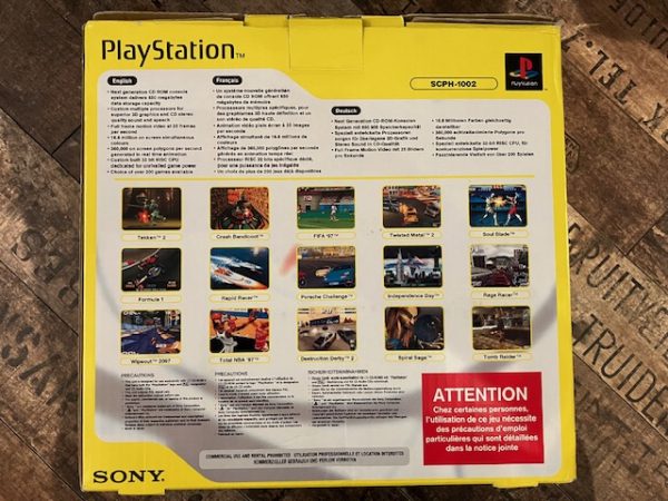 PlayStation -Konsoli SCPH-1002 Malli käytetty Boxed - Image 4