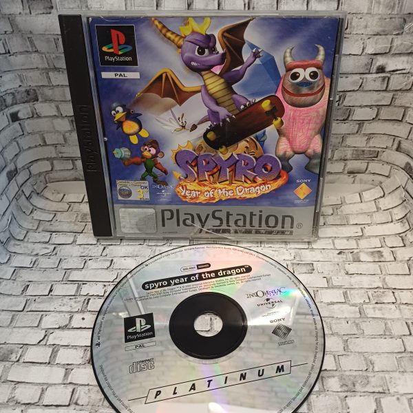 Spyro Year of the Dragon käytetty (PS1) Platinum Boxed