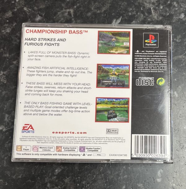 Championship Bass käytetty (PS1) CIB - Image 3