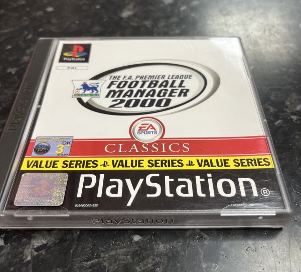 The F.A. Premier League Football Manager 2000 käytetty (PS1) CIB