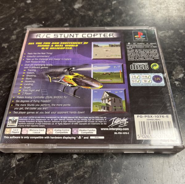 R/C Stunt Copter käytetty (PS1) CIB - Image 3