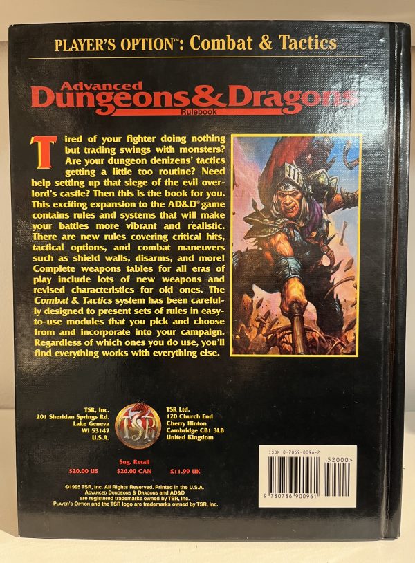 AD&D 2nd Edition Player's Option: Combat & Tactics käytetty (Kirja) - Image 2