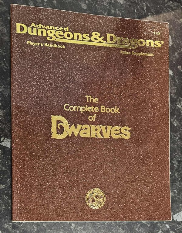 AD&D 2nd Edition The Complete Book of Dwarves käytetty (Kirja)