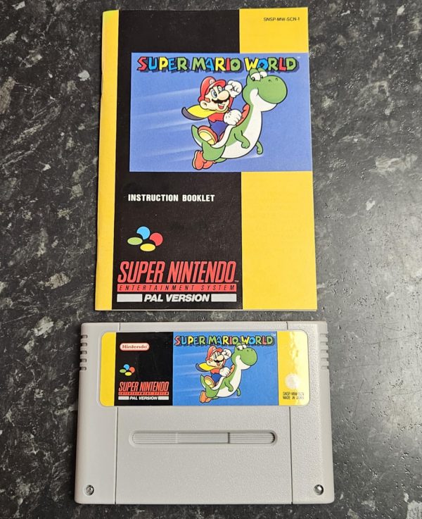 Super Nintendo Konsoli + Super Mario World Bundle käytetty (SNES) SCN CIB - Image 5