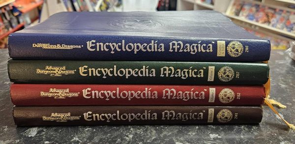 AD&D 2nd Edition Enclyclopedia Magica Volume 1-4 Set käytetty (Kirja)