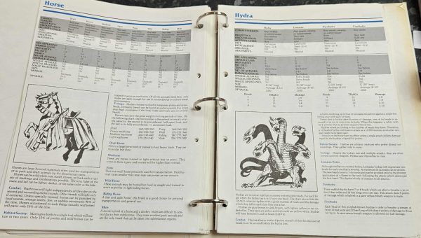 AD&D 2nd Edition Monstrous Compendium Volume One käytetty (Kirja) - Image 3