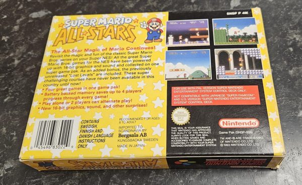 Super Mario All-Stars käytetty (SNES) SCN CIB - Image 2