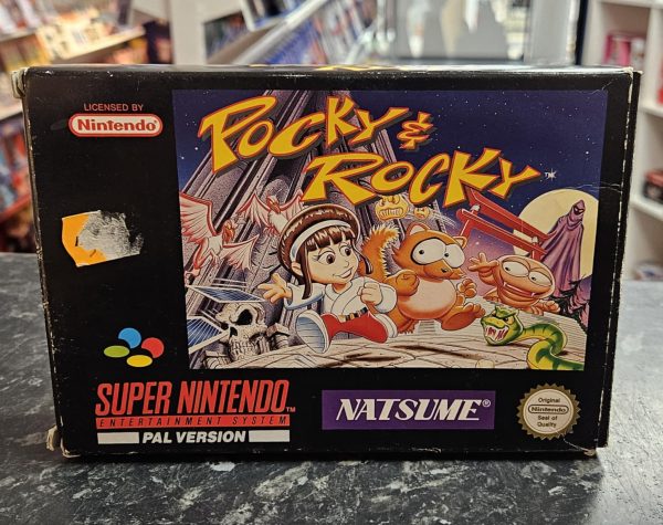 Pocky & Rocky käytetty (SNES) SCN CIB