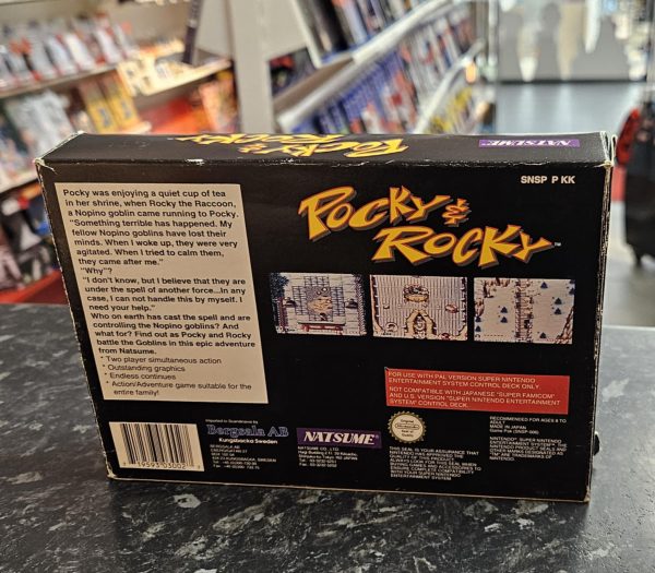 Pocky & Rocky käytetty (SNES) SCN CIB - Image 2