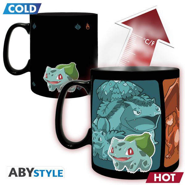 Pokemon - Heat Change Mug - 460 ml - Starters Evolve - Image 2