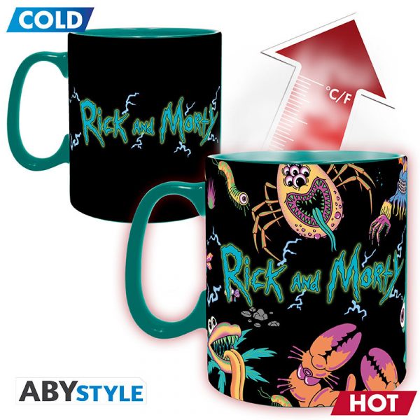 Rick and Morty - Heat Change Mug - 460 ml - Spaceship - Image 2