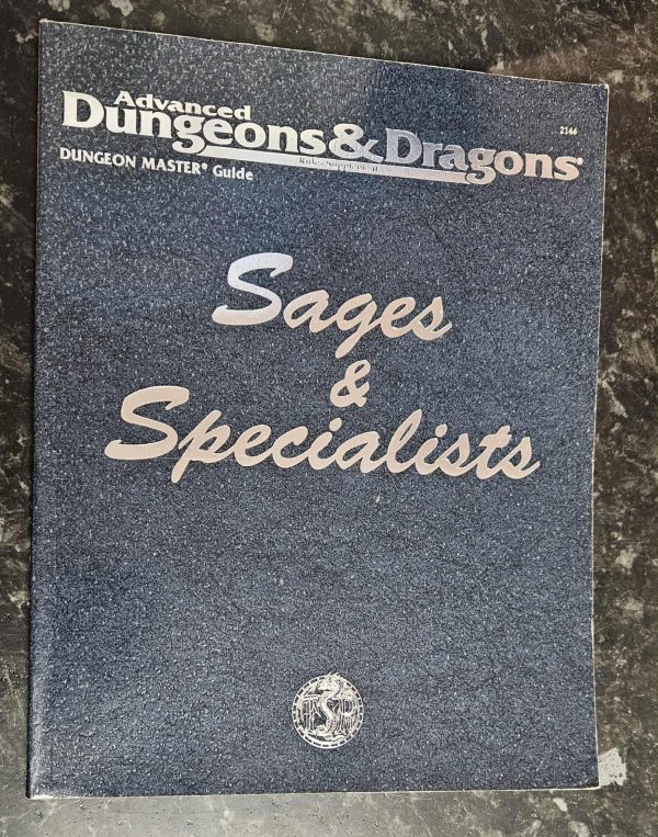 AD&D 2nd Edition Sages & Specialists käytetty (Kirja)