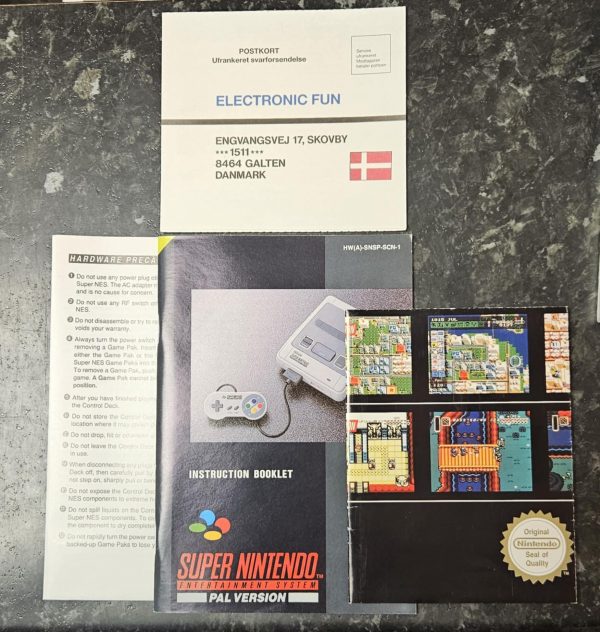 Super Nintendo Konsoli + Super Mario World Bundle käytetty (SNES) SCN CIB - Image 4