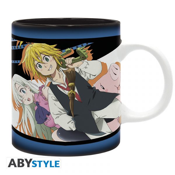 The Seven Deadly Sins - Mug - 320 ml - Meliodas, Elizabeth, Hawk