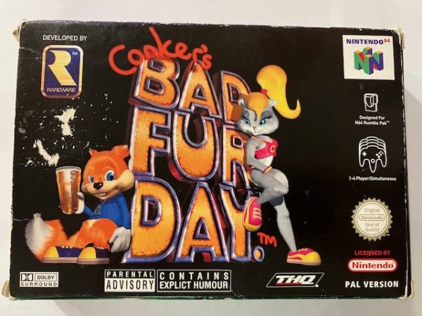 Conker´s Bad Fur Day käytetty (N64) CIB