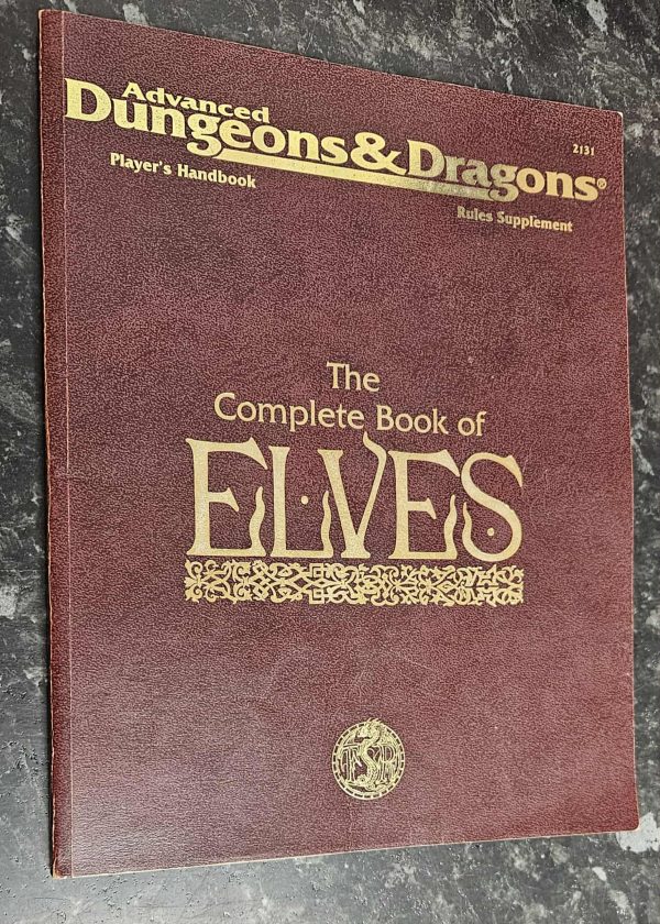 AD&D 2nd Edition The Complete Book of Elves käytetty (Kirja)