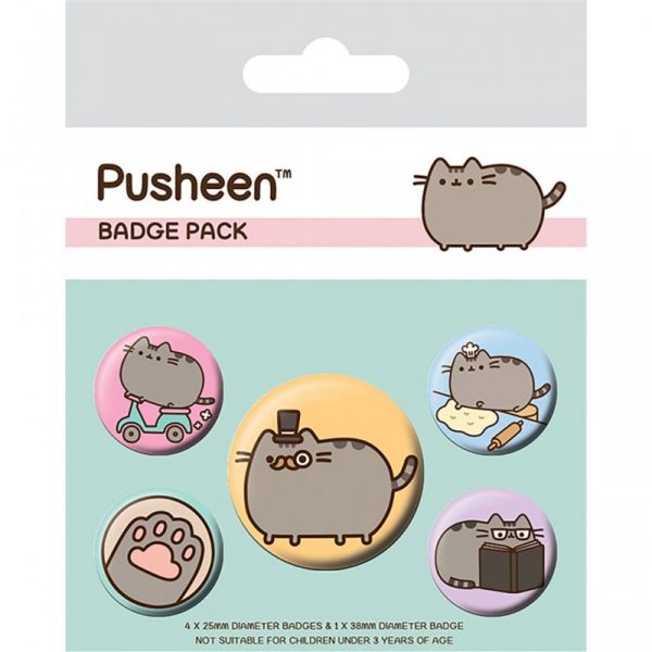 Pusheen the Cat Badge Set "Fancy"