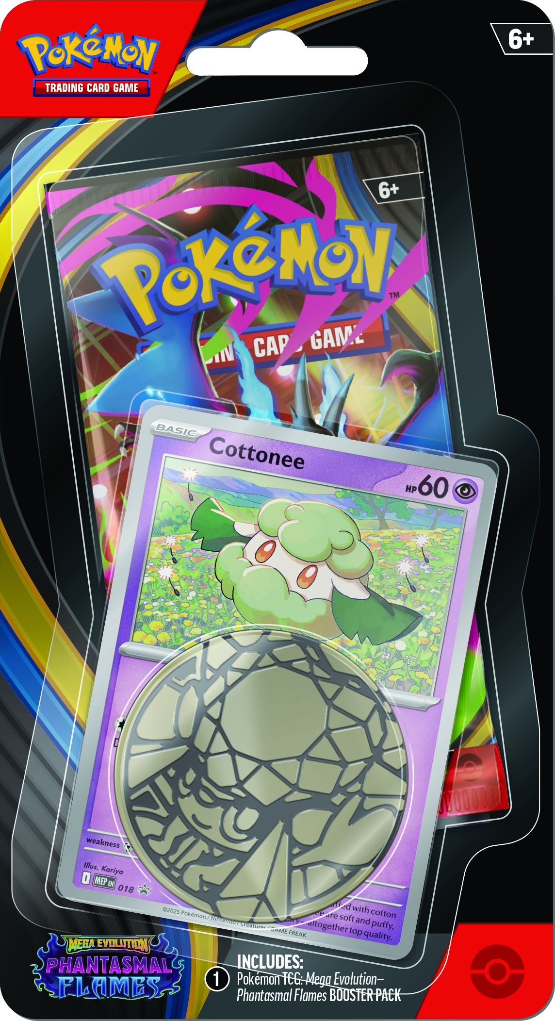 Pokémon TCG Mega Evolution 02: Phantasmal Flames Checklane - Cottonee