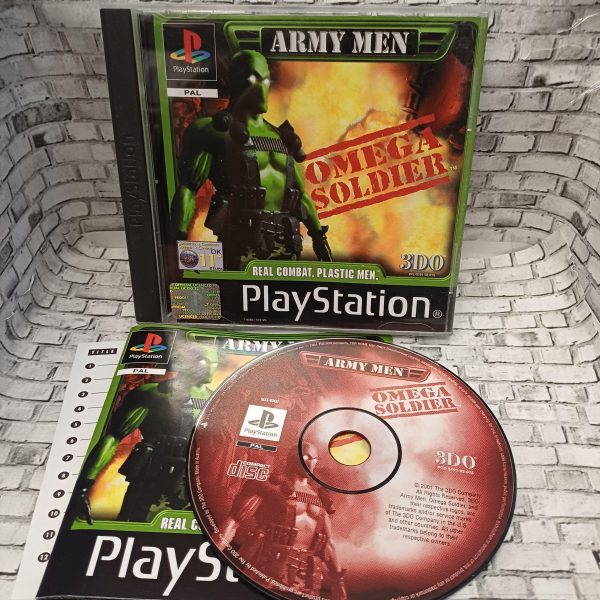 Army Men Omega Soldier käytetty (PS1) CIB