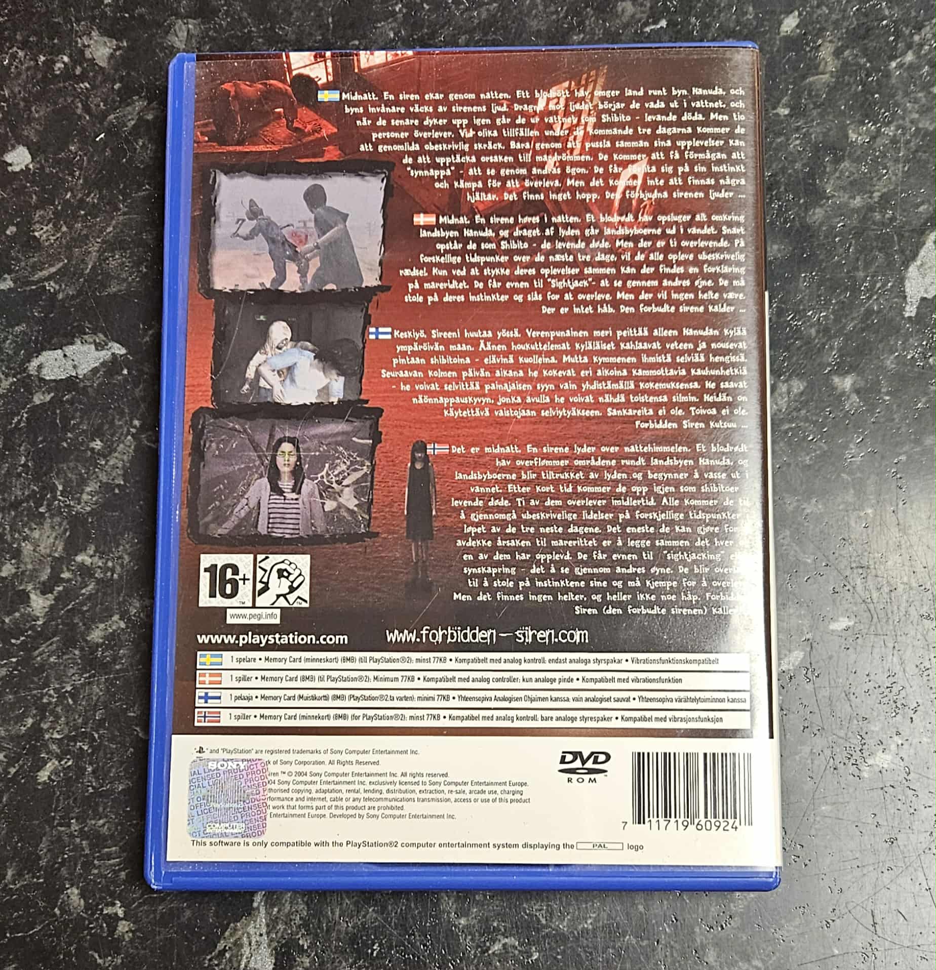 Forbidden Siren käytetty (PS2) CIB - Image 2