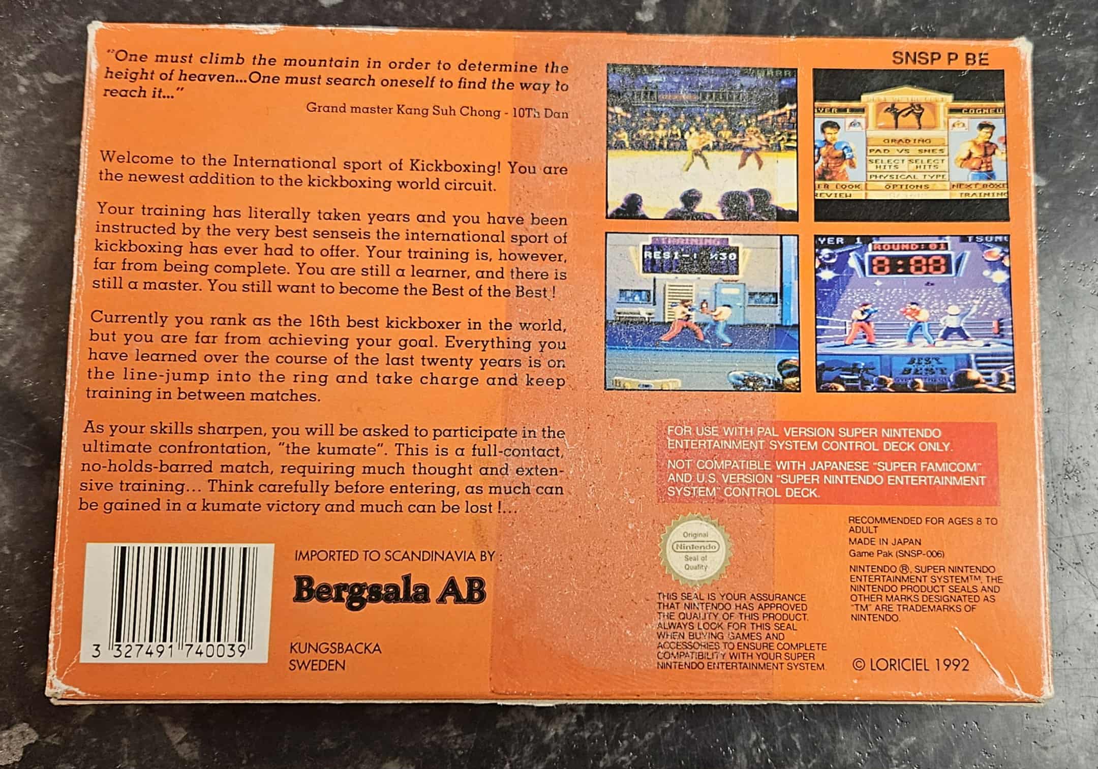 Best of the Best Championship Karate käytetty (SNES) SCN "CIB" - Image 2