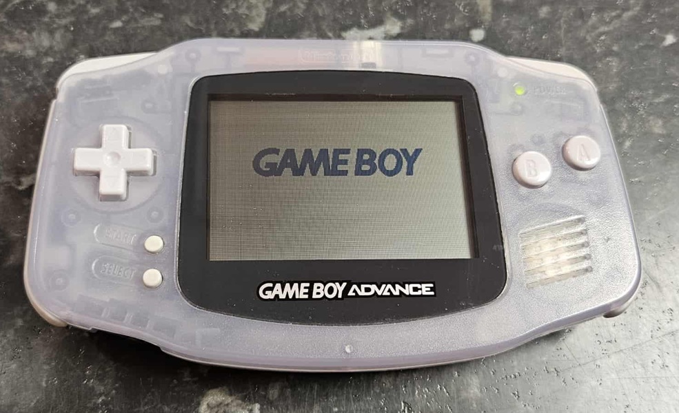 Game Boy Advance Glacier konsoli käytetty (GBA) Loose + Ohjekirja