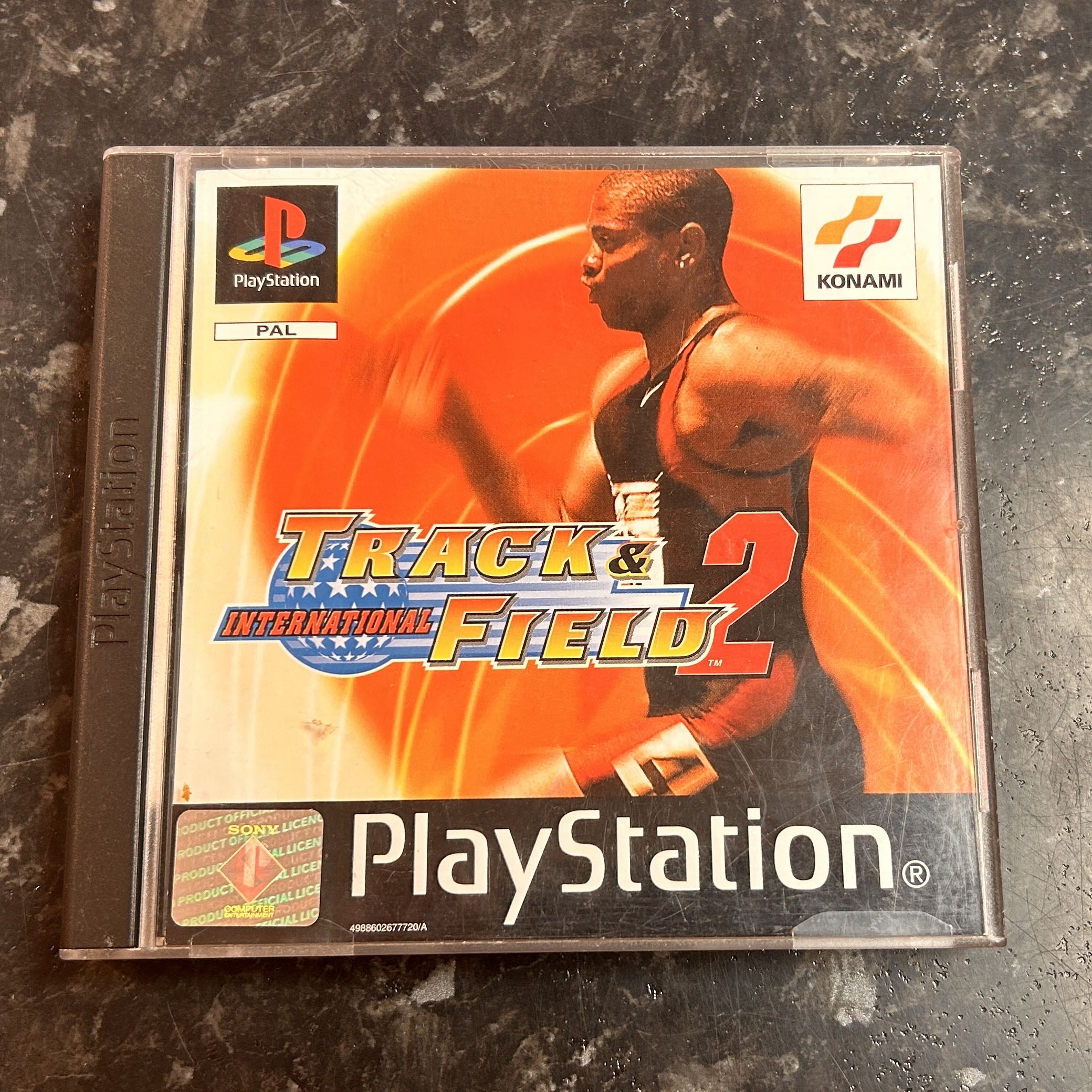 International Track & Field 2 käytetty (PS1) Black Label CIB