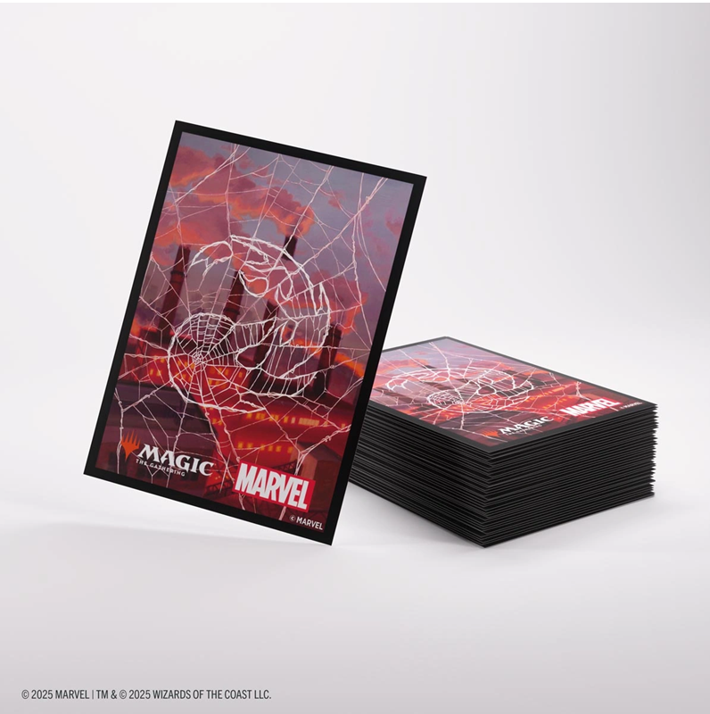 MTG Premium Art Sleeve Spider-Man Mountain