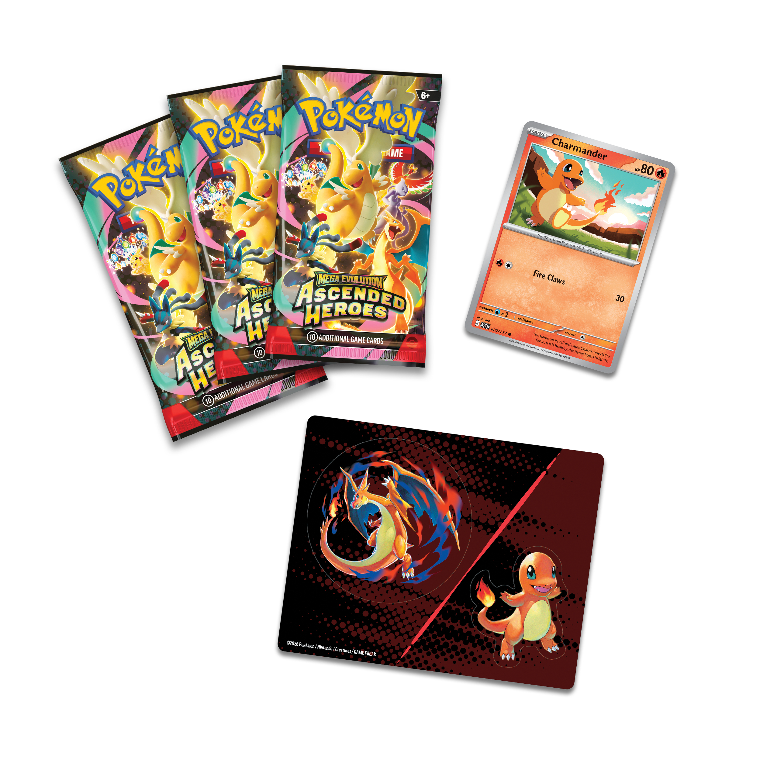 Pokémon TCG Mega Evolution 02.5: Ascended Heroes - Tech Sticker Collection Charmander - Image 2