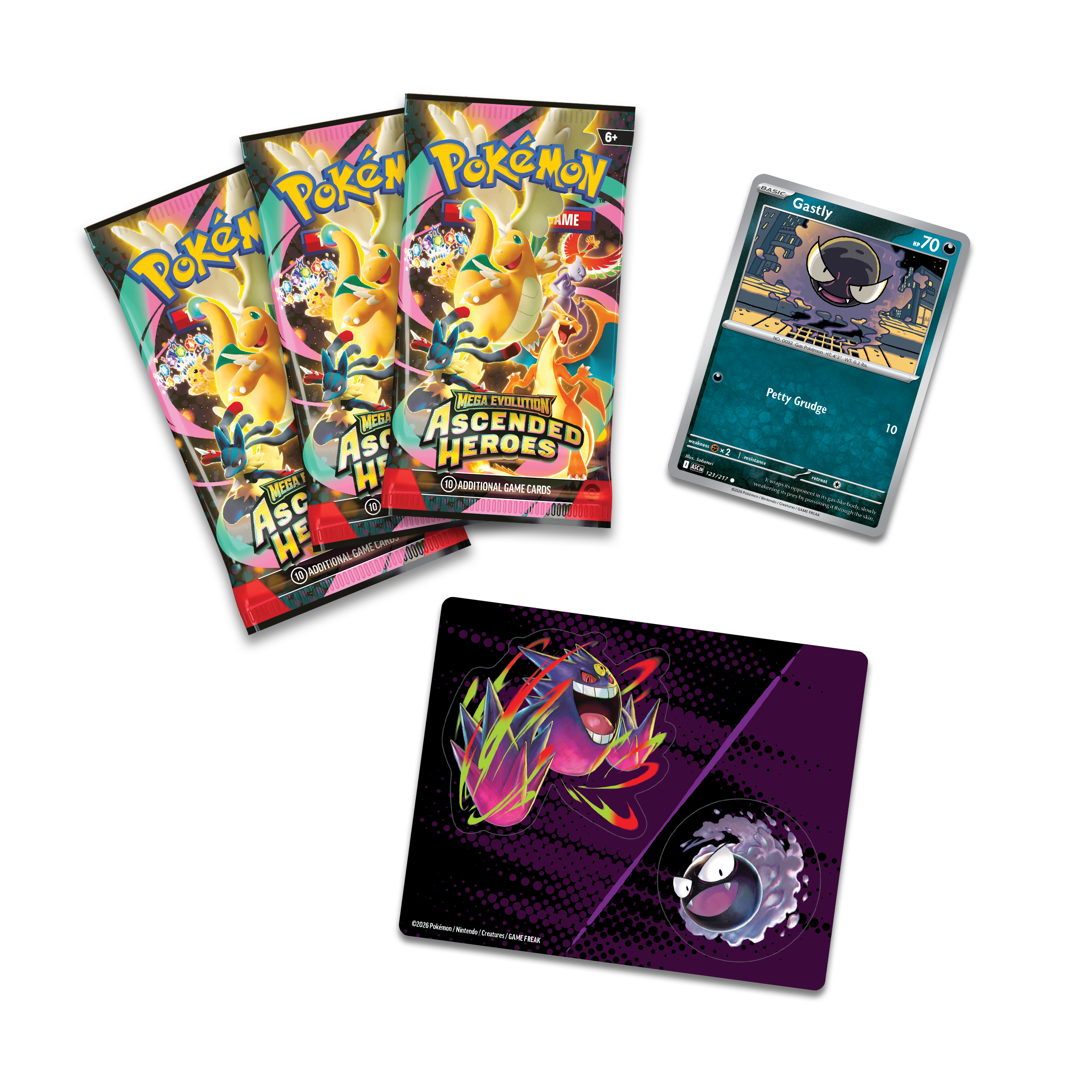 Pokémon TCG Mega Evolution 02.5: Ascended Heroes - Tech Sticker Collection Ghastly - Image 2
