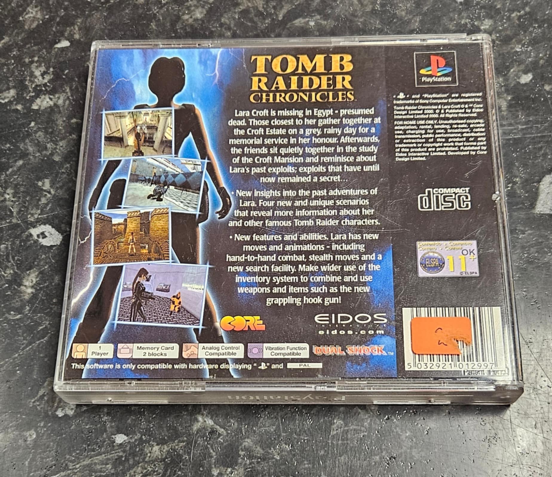 Tomb Raider Chronicles käytetty (PS1) Black Label CIB - Image 2