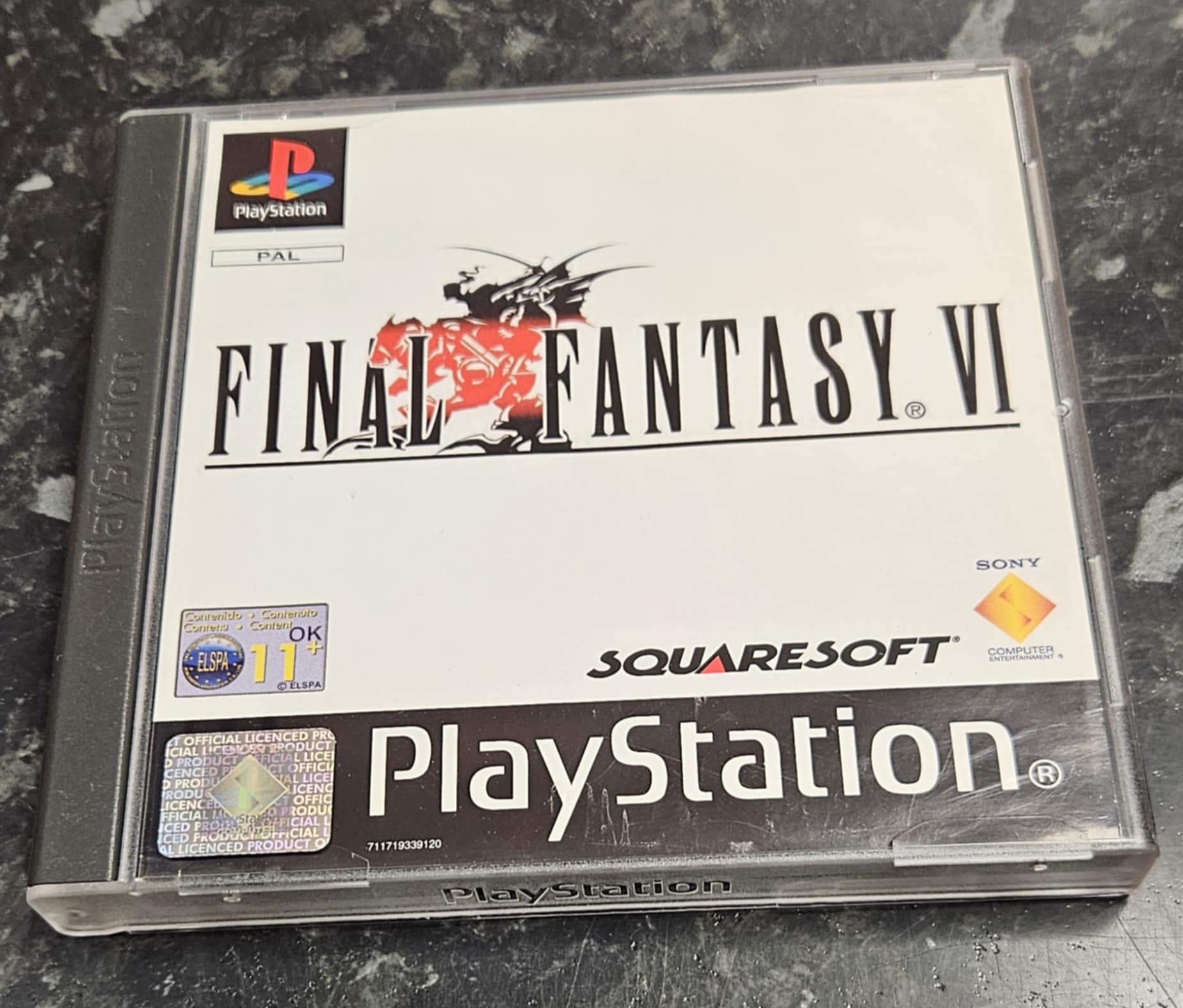Final Fantasy VI käytetty (PS1) Black Label Boxed