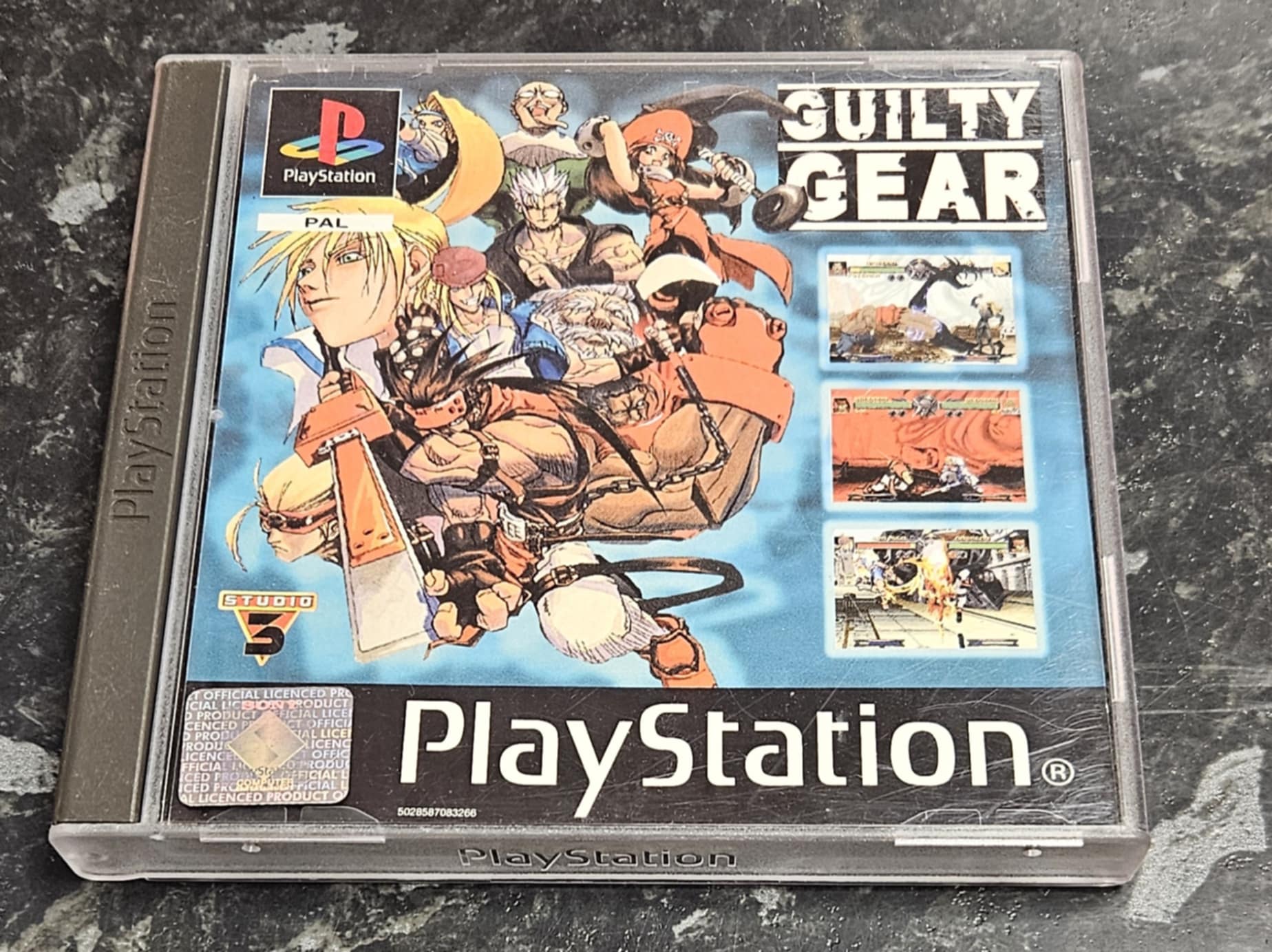 Guilty Gear käytetty (PS1) Black Label CIB