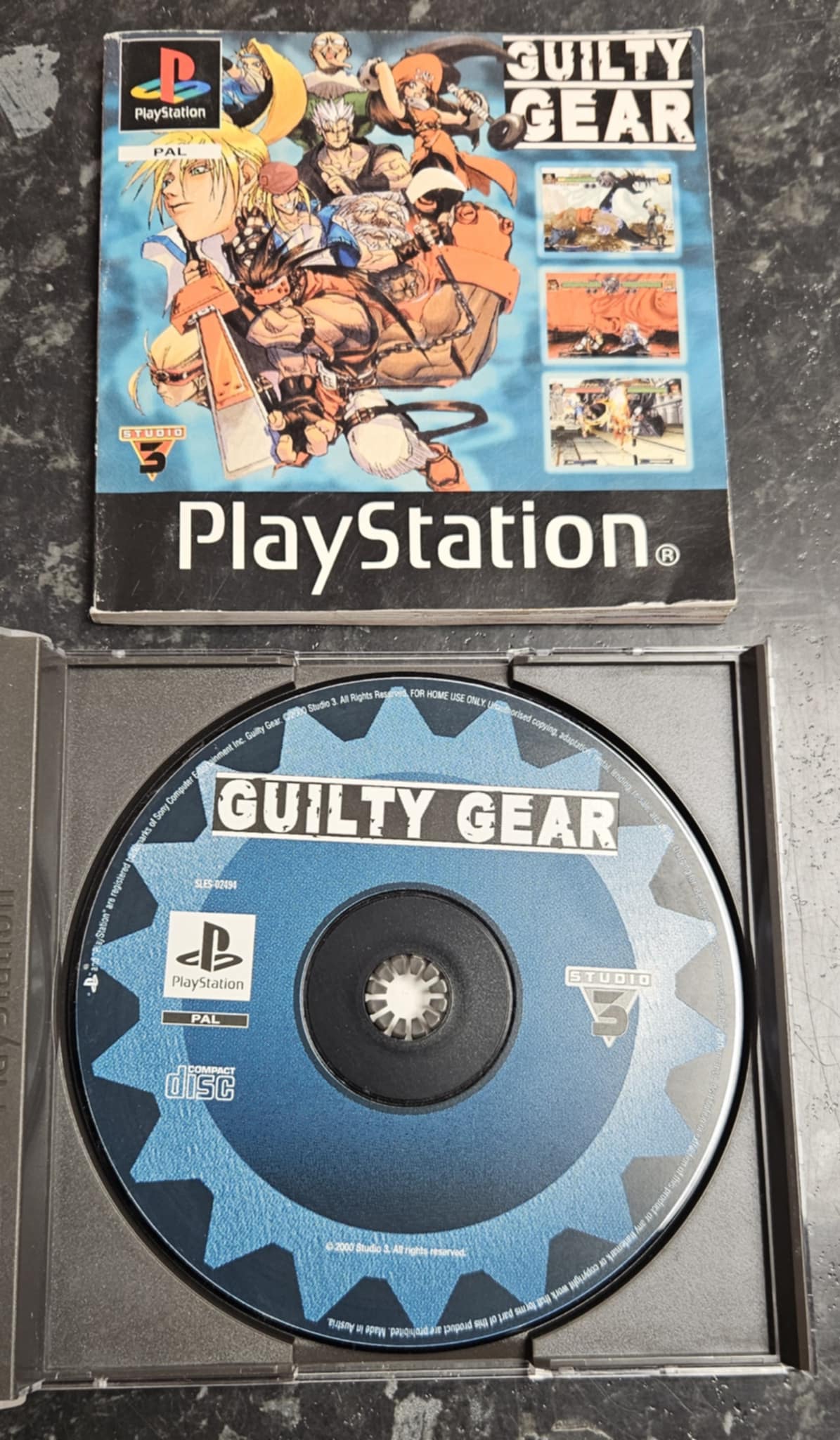 Guilty Gear käytetty (PS1) Black Label CIB - Image 3