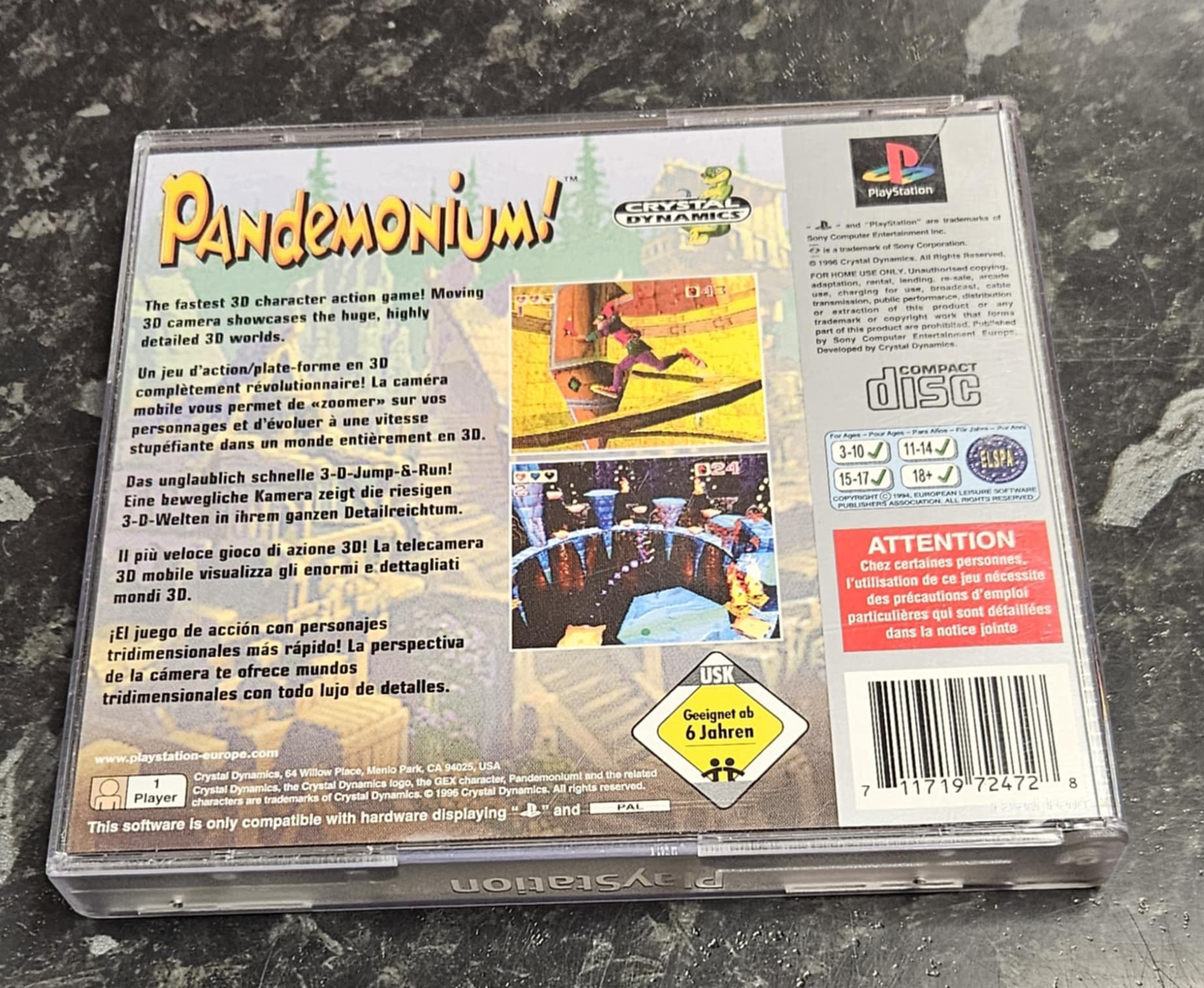 Pandemonium! käytetty (PS1) Platinum CIB - Image 2