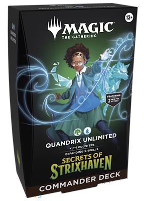 MTG Secrets of Strixhaven Commander Deck: Quandrix Unlimited (Green/Blue)