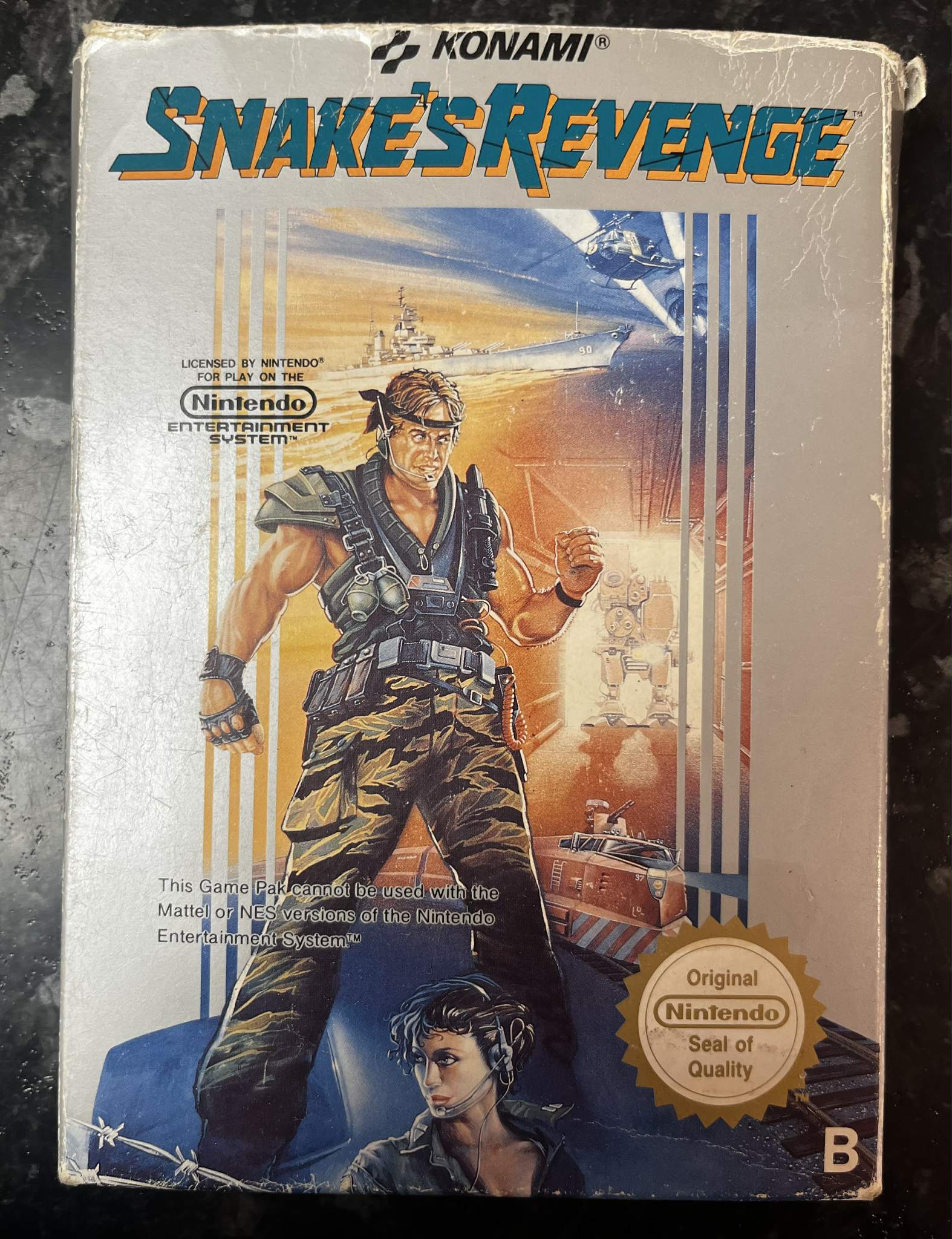 Snake's Revenge käytetty (NES) SCN CIB
